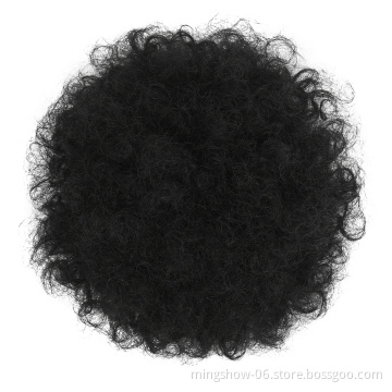 wholesale synthetic hair bun rubber band curly chignon for women hair wigs